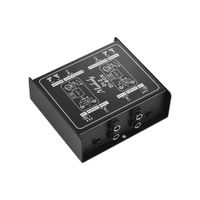 Muslady DI-2 Professional Dual-Channel Passive DI-Box Direct Injection Audio Box Balanced & Unbalance Signal Converter with XLR TRS Interfaces for Electric Guitar Bass Live Performance