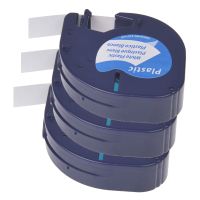 KCMYTONER 3 Pack Replace LetraTag Tape 91331 (S0721660) Black on White Plastic Tape Compatible for DYMO Label Maker LetraTag Plus LT100H LT100T QX50 (1/2 Inch x 13 Feet 12mm x 4m)