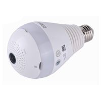 Bulb Camera,Panoramic 360 Degree Angle 1080P WiFi Home Security Camera, Wireless Security IP Camera with Night Vision, CCTV Surveillance Camera Support 64GB SD Card(The Card not Included)