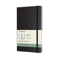 Moleskine Classic 12 Month 2020 Weekly Planner, Hard Cover, Large (5" x 8.25") Black