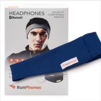 AcousticSheep RunPhones Wireless | Bluetooth Headphones for Running, Exercise & More | Flat Speakers | Rechargeable Battery Lasts Up to 10 Hours | Royal Blue (Size L)