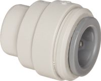 John Guest Acetal Copolymer Tube Fitting, End Stop, 3/8" Tube OD (Pack of 10)