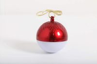 Fudostar Decorative Portable Bluetooth Speakers with LED Lighting, TWS True Wireless Stereo, Piano Lacquer Process, Great for Party, and Home Decoration (Red)