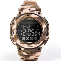 youngs Waterproof Bluetooth 4.0 Smart Watch for iPhone iOS6.0 and Android Version4.3 Above System MobilePhone APP (Desert Camouflage)