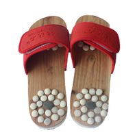 Health Care Acupoint Massage Slipper Foot Massage Slippers , red , 39