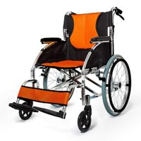 LBYMYB Wheelchair Light Transport Folding Wheelchair Elderly Manual Wheelchair Disabled Travel Trolley Portable Travel Chair Wheelchair