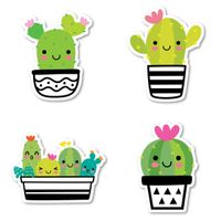 Succulent Pack Sticker Pack Succulents Stickers - 4 Pack - Sticker Vinyl Decal - Laptop, Phone, Tablet Vinyl Decal Sticker (4 Pack) S183150