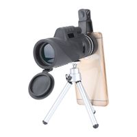 VGEBY Monocular Telescope,Monocular Scope with Smartphone Holder Tripod for Bird Watching, Hunting, Camping, Hiking, Outdoor, Surveillance