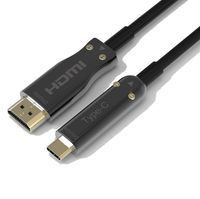 Pacroban Fiber Optic USB-C to HDMI Adapter Cable - 4K 60Hz, Thunderbolt 3 Compatible (25 ft)