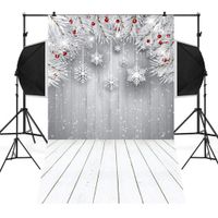 Wensltd Christmas Backdrops Tree Vinyl 3x5FT Fireplace Background Photography Studio (K)