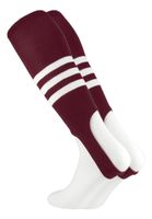 Baseball Stirrups by TCK Pattern B (Maroon/White, Large)
