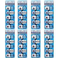 eCoreCell (40pcs) CR1220 5012LC 3V 3 Volt Lithium Single Use Non-Rechargeable Button Coin Cell Battery