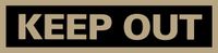 Headline Sign 9366 Self-Stick Sign, Keep Out, 2 Inches by 8 Inches