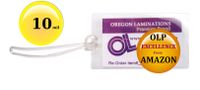 Qty 500 of Each, 10 Mil Luggage Tags Laminating Pouches with 6-inch Loops, 2-1/2 x 4-1/4 pre-Slotted