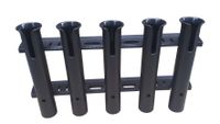 Brocraft Tackle Rack Fishing Rod Holder Rod White (5-Rod Poly Black Rod Rack)