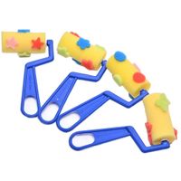 F-blue Practical Sponge Painting Brushes Kids Drawing Kits Early Learning Tools for Craft DIY Art Supplies