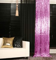 Lavender 4FTx8FT Sequin Photo Backdrop Bridal Shower Photo Booth Backdrop Lavender Sequin Curtains 2 Panels-190321E