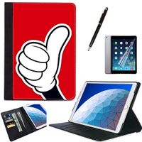 LJX iPad Air 3 2019 10.5 inch Case iPad Pro 10.5 2017 Cover Mickey Mouse PU Leather Wallet Kickstand Flip Cover Card Slots Protective Flip Shockproof Heavy Duty Shell for 10.5 Inch 2019/2017#A