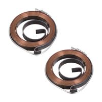 uxcell Drill Press Return Spring, Quill Spring Feed Return Coil Spring Assembly, 3.2Ft Long, 40 x 6 x 0.7mm 2PCS