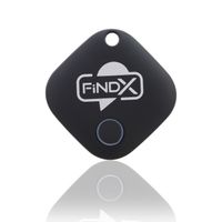 FindX Find Anything: Track, Locate, and Camera Trigger, Compatible with iOS and Android - Black