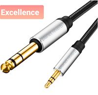 Planet Reverb AUX Cable 3.5MM Universal Nylon Cord Stereo Auxiliary Audio Cable, Compatible with Headphones, Smartphones, Mac Mini, Home/Car Stereos & More