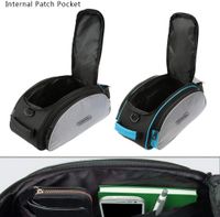 Roswheel Cycling Bicycle Bike Rack Bag Blue Seat Cargo Bag Rear Pack Trunk Pannier Handbag Back Frame Pannier Backseat Bag Outdoor