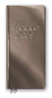 Orange Circle Studio 2019 Leatheresque Jotter Agenda, August 2018 - December 2019, Hello Metallic Gunmetal