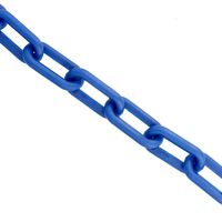 BIS Plastic Chain Links in Blue - 2in x 125ft - Blue Chain for Crowd Control, Halloween Chains, Prop Chains