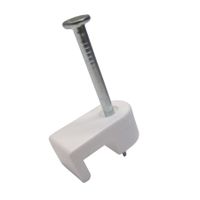 Gardner Bender PSW-160 Cable Staple, 100 Pack, White, 100