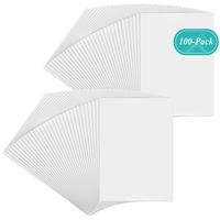 Golden State Art, Pack of 100, 5x7 Backer Board Only - for Art, Photos, Print - 4-Ply - 100 Single Backing Boards