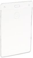 GBC BadgeMates ID Badge Holders, Vertical Orientation, 4 x 3 Inches, Clear, 10 Holders per Pack (3747218)