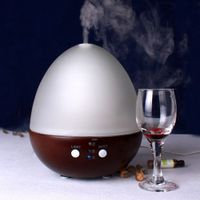 eyxformula Iebeauty® Wooden and Glass Electric Ionic Whisper-Quiet Humidifier-Best Choice for Aromatherapy (Brown)