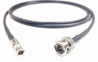1 Foot Standard BNC to HD Micro BNC 3G/6G HD-SDI Mini RG59 75Ohm Cable Black by Custom Cable Connection