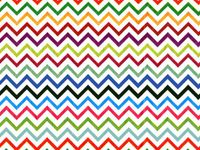 Rainbow Chevron Recycled Tissue120~20"x30" Half Ream Tissue Prints (2 Unit, 120 Pack per Unit.)