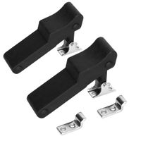 Hardtech1 2pcs Flexible Soft Black Rubber Draw Latch Over Center thermoplastic elastomer Boat Latch with Concealed Keeper for Cooler, Boat Compartment,Cargo Box