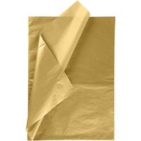 RUSPEPA Gift Wrapping Tissue Paper - Metallic Gold Tissue Paper for DIY Crafts,Pack Bags - 19.5 x 27.5 inches -25 Sheets