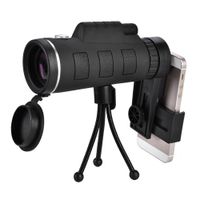 Monocular Telescope 40X60 High-powered Cellphone Monocular Kit Waterproof Telescope with Phone Clip Tripod Bag for Sports, Hunting, Camping, Travelling, Bird Watching, Concert, Wildlife