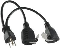 Conntek 06260 1 to 2 Power Splitter with Snap Pop