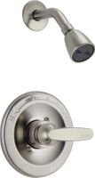Delta Faucet Foundations 13 Series Single-Function Shower Trim Kit with Single-Spray Shower Head, Stainless BT13210-SS (Valve Not Included)