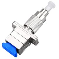 FTTH Optical Equipment Tool FC Male to SC Female Hybrid Flange Singlemode 9/125 SM Optical Fiber Adapter Connector for Digital Communication