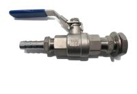 HomeBrewStuff 1/2" Stainless Steel Valve Weldless Bulkhead for Home Brew Kettle