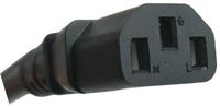 12 Ft PDU Whip Device Power Cord C14 to C13 | 16 AWG | 1625/3250 Watt | 13 Amp | 120/240 Volt - Data, Mining, Power Supplies, Computers, Servers - 3 prong, 16 gauge, w/ground, 110-250V