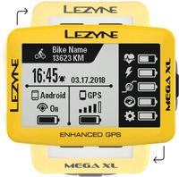 LEZYNE Mega XL Limited Yellow Edition GPS Bike Computer Yellow, One Size