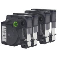 WonderTec 4 Pack Compatible Cassette Label Tape for Dymo 45013 S0720530 (1/2'' W x 23' L) Use with Dymo LabelManager 420P, Dymo LabelManager 450, Dymo LabelManager 450D, Black on White