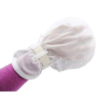 XIHAA Finger Control Mitts, Hand Infection Protectors Padded Mitts,Safety Universal Prevent Finger Harm Fixed Gloves for Medical Restraints Patient,1pair