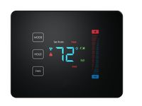 Centralite Pearl Thermostat (Works with SmartThings, Spectrum, Cox, Time Warner Cable, Vera, and ZigBee Platforms), Black