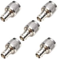 N Adapters, ANHAN N Type Male to BNC Female Connector N Plug to BNC Jack N Coaxial Coax Adapter RF Antenna Converter Connectors for Radio Walkie Talkie 5Pack