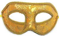 Face mask Shield Veil Guard Screen Domino False Front Makeup Dance Half face Print mask Party Halloween Blind Date Female mask cos Ball mask Gold