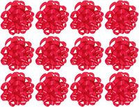 The Gift Wrap Company  Decorative Confetti Gift Bows, Large, Red, pack of 12