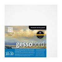 Ampersand Gessobord for Acrylic, Oil and Mixed Media, 1/8 Inch Depth, 10X10 Inch (GBS1010)
